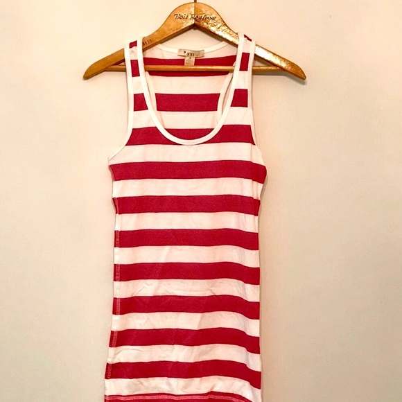 XXI size S striped red/white summer t-shirt
